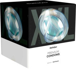 Satisfyer Premium Condoms 64. - 100 db egyedi méretű óvszer (64 mm - XXL méret) - ovszer-vasarlas