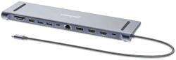 Manhattan Docking Station Manhattan 12-in-1 190305, Gray (190305)