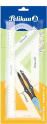 Herlitz Pelikán Vonalzókészlet körzővel - 5 darabos (00700252) (00700252)