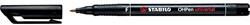 STABILO Marker alkoholos, 0, 7 mm, Stabilo "OHPen F", fekete (07.0060301) - fcmarket