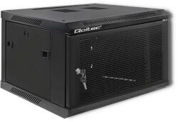 Qoltec 19"-os RACK szekrény, 6U, 600 x 600 x 370. Perforált ajtó. 54489 (54489)