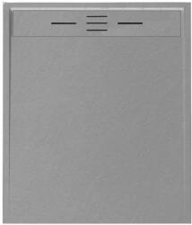 Welland kőhatású zuhanytálca szifonnal 90 x 100 cm - szürke (GT-10090LS) - miniwebshop