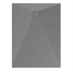 Welland kőhatású zuhanytálca szifonnal 90 x 120 cm - szürke (GT-12090SS)