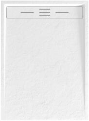 Welland kőhatású zuhanytálca szifonnal 80 x 110 cm - fehér (GT-11080LS)