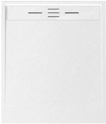 Welland kőhatású zuhanytálca szifonnal 90 x 100 cm - fehér (GT-10090LS)