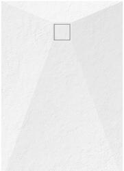 Welland kőhatású zuhanytálca szifonnal 80 x 110 cm - fehér (GT-11080SS) - miniwebshop