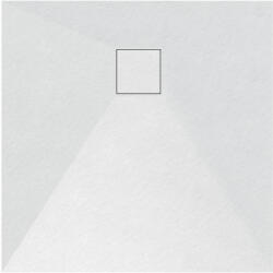 Welland kőhatású zuhanytálca szifonnal 70 x 70 cm - fehér (GT-7070SS)