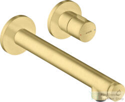 Hansgrohe AXOR UNO Select falsík alatti mosdó csaptelep nem zárható leeresztővel, alaptest nélkül, szálcsiszolt sárgaréz 45113950 (45113950)