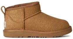UGG gyerek télicipő velúrból CLASSIC ULTRA MINI DAZZLE - barna 31