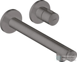 Hansgrohe AXOR UNO Select falsík alatti mosdó csaptelep nem zárható leeresztővel, alaptest nélkül, szálcsiszolt fekete króm 45113340 (45113340)