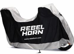 Rebelhorn Husă pentru motocicletă Rebelhorn Shelter cu spațiu pentru portbagaj, negru-argintiu (PBRH-CV-SHELTER-TOP-CASE_13) - motozem - 210,70 RON