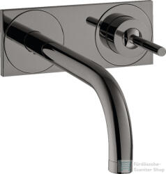 Hansgrohe AXOR UNO falsík alatti mosdócsaptelep 16, 5 cm-es kifolyóval, nem zárható leeresztővel, polírozott fekete króm 38112330 (38112330)