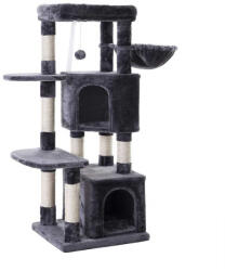 FEANDREA Többszintes Macska Bútor Aktivitási Központ Világosszürke 120 cm (EUZ-PCT80W)