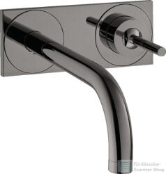 Hansgrohe AXOR UNO falsík alatti mosdó csaptelep 225 mm-es kifolyóval, nem zárható leeresztővel, polírozott fekete króm 38115330 (38115330)