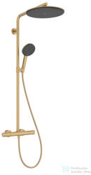 Hansgrohe Raindance Alive S Puro Showerpipe 300 1jet EcoSmart+ termosztátos zuhanyrendszer, szálcsiszolt bronz 24594140 (24594140)