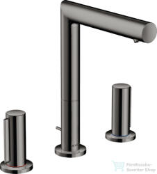 Hansgrohe AXOR UNO 200 3 üléses mosdó csaptelep Zero fogantyúval, automata leeresztővel, polírozott fekete króm 45133330 (45133330)
