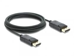 Delock Cablu Coaxial DisplayPort 8K60Hz/4K240Hz 80Gbps brodat 1m Negru, Delock 81673 (81673)