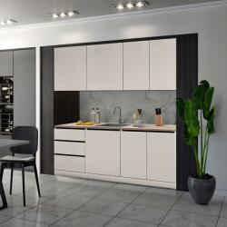 TEMPO KONDELA Mobilier de bucătărie, 2 m, caşmir, ASTI