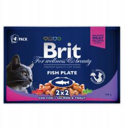 Brit Premium Cat Adult Fish Plate tasak 4x100g