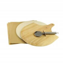 Karl Hausmann pizza sütőkő 33 cm tartozékok (KAMIEŃ DO PIZZY 33cm KORDIERYT ZESTAW 4w1)