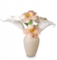 Epsence Mesterséges Virágok Csokor Dekoráció Tulipán Kála Rózsaszín Váza 33cm Otthonra (EPSTULIPAF)