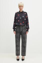 Aries Памучни дънки Aries Lasered Croc Lilly Jean (AR3010103)