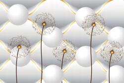 agmART fotótapéta Grafika Háttér Pipacs Golyók 3D 200x130 (Fototapety agmART)