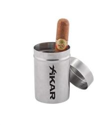 Xikar autós szivar hamutál beépített szivartartó ráccsal króm színű - fedéllel (424AC-2)