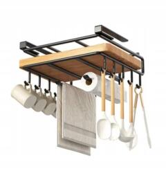  Fogantyú állvány polc felfüggesztett vágódeszka szekrény alá akasztók (002810)