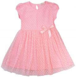 BREEZE Pöttyös Tüll Ruha rózsaszín 128 J05P (j05)