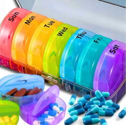  Gyógyszeres Doboz Tabletta Rendszerező Doboz Kazetta 7 Nap 2 Napszak (2340)