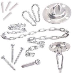  Függőágy rögzítő kiegészítők, mennyezetre vagy falra rögzítéshez, 200 kg terhelhetőséggel (KX6693)