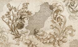 agmART Fotótapéta Téglafal Virágok Vintage 380x256 (Fototapety agmART)