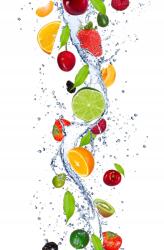 agmART Konyhai Fotótapéta Kiwi Gyümölcsök Eper 200x130 (Fototapety agmART)