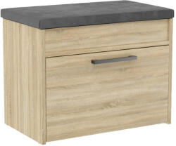 GreenSite Parma cipősszekrény üléssel és tárolóval, sonoma