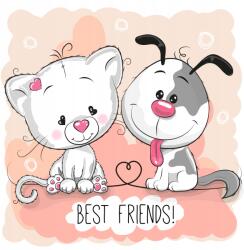 agmART Fotótapéta gyerekeknek Állatkák Kutyusok Plüssállatok (Fototapety agmART)