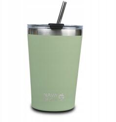 NAVA termobögre szívószállal, 450 ml, zöld (10-262-112)