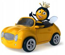 agmART Fotótapéta gyerek Pszczółka Samochodzik 200x130 (Fototapety agmART)