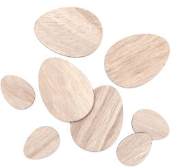  DP Craft Tojás Fa Lapos 4-7 cm 8 Darab/Csomag (DPDN168)