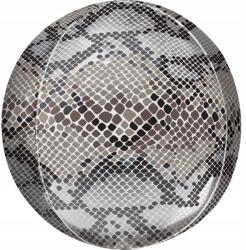 Amscan Snake Skin, Kígyó bőr Gömb fólia lufi 40 cm