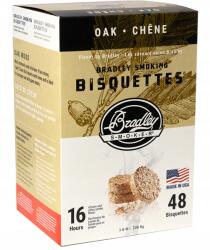  Brikett Fa Füstölő Fa Bradley Tölgy Ízű 48 db Tölgy (BTOK48)