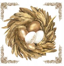 MAK Húsvét Golden Eggs in Nest szalvéta 20 db-os 33x33 cm