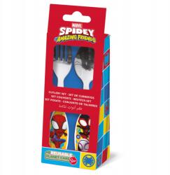 Stor Pókember Spidey Friends fém evőeszköz készlet 2 darabos (5995228128412)