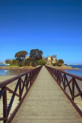 agmART Fotótapéta Kilátás Kastély Palota Víz Móló Átjáró (Fototapety agmART)