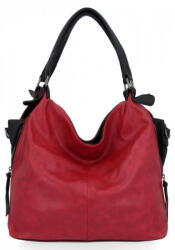 Hernan Zellia női válltáska és hátizsák átalakítható fekete ezüst (na-0153-bordo)