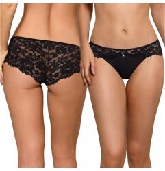 Róża Bugyi dekoratív medállal, csipkés hátrésszel Newia fekete M (Wygodne i seksowne majtki)