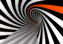 agmART Fotótapéta fotótapéta nappali alagút 3D csíkok (Fototapety agmART)