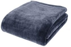 Catherine Lansfield Sötétkék mikroplüss takaró 130x170 cm Raschel Velvet - Catherine Lansfield