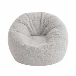 LazyBag XL Teddy plüss babzsákfotel - szürke