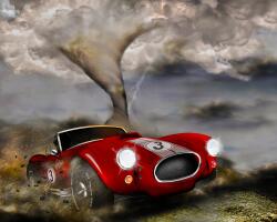 agmART Fotótapéta Méretre Piros Versenyautó (Fototapety agmART)